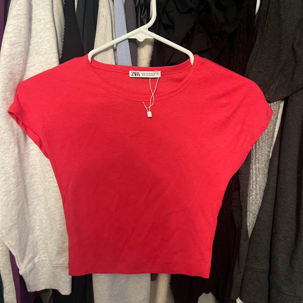 zara tight baby tee